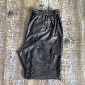 Sandwich | Faux Leather Cargo Pants